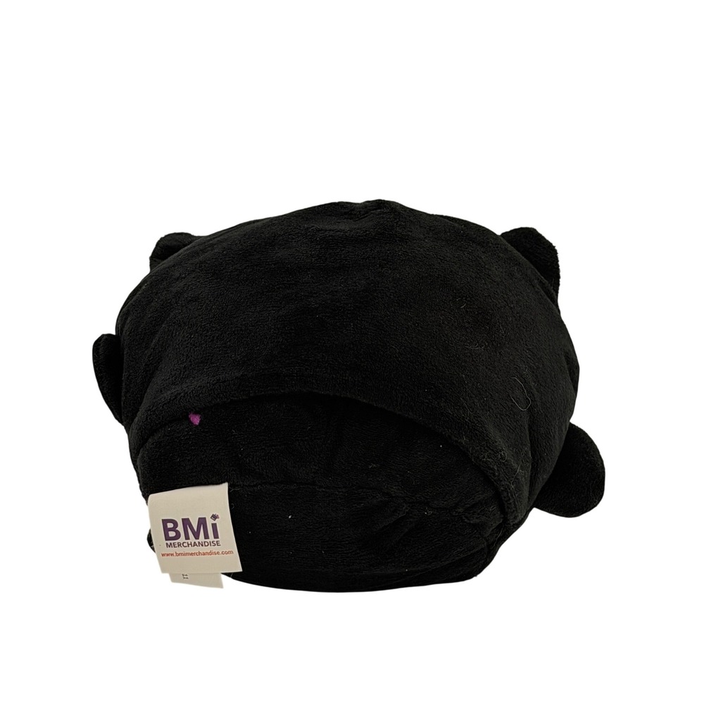 BMI Merchandise Black Cat Plush Toy Lucky Clover Soft Stuffed Animal 7" - Picture 4 of 6